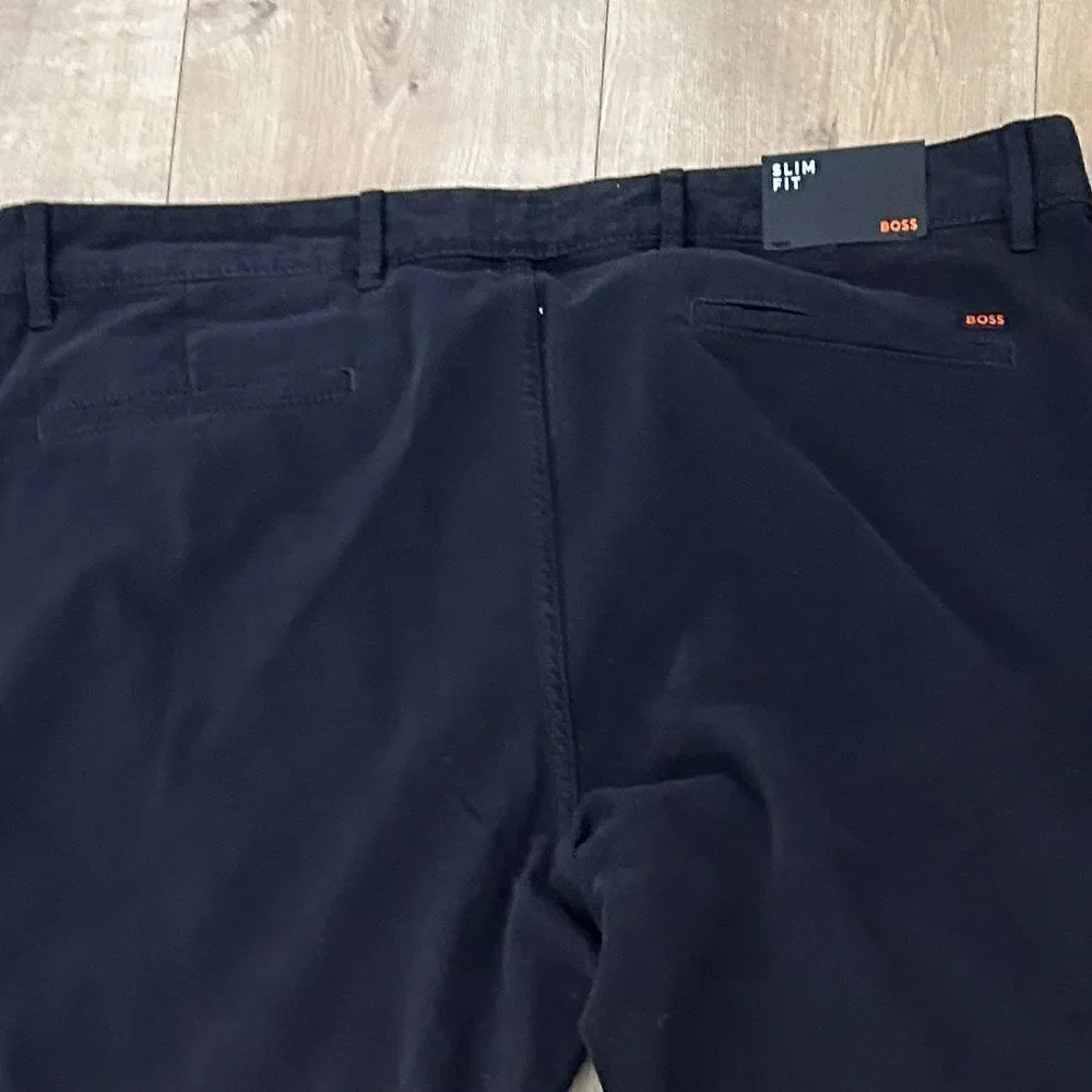 BOSS Slim-Fit Chinos Pants, Black, Size 38/34, NWT
